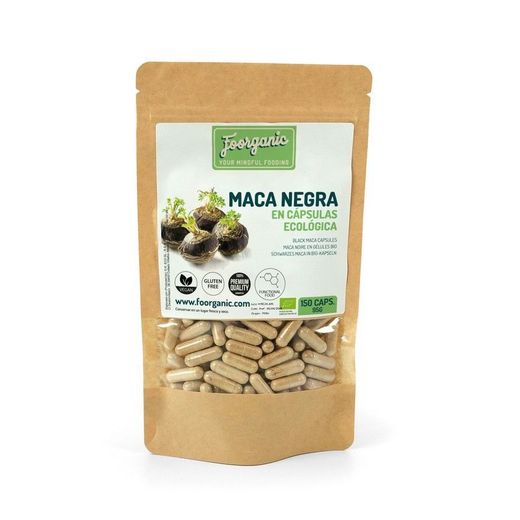 Maca negra ECO en cápsulas, 150 uds