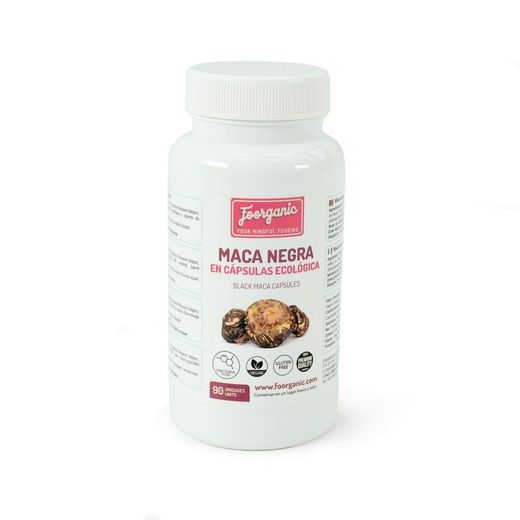 Maca negra ECO en cápsulas, 90 uds