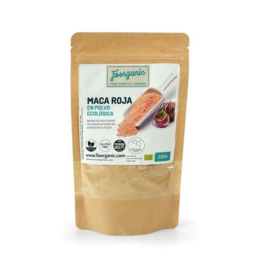 Maca roja ECO en polvo,  200 gr