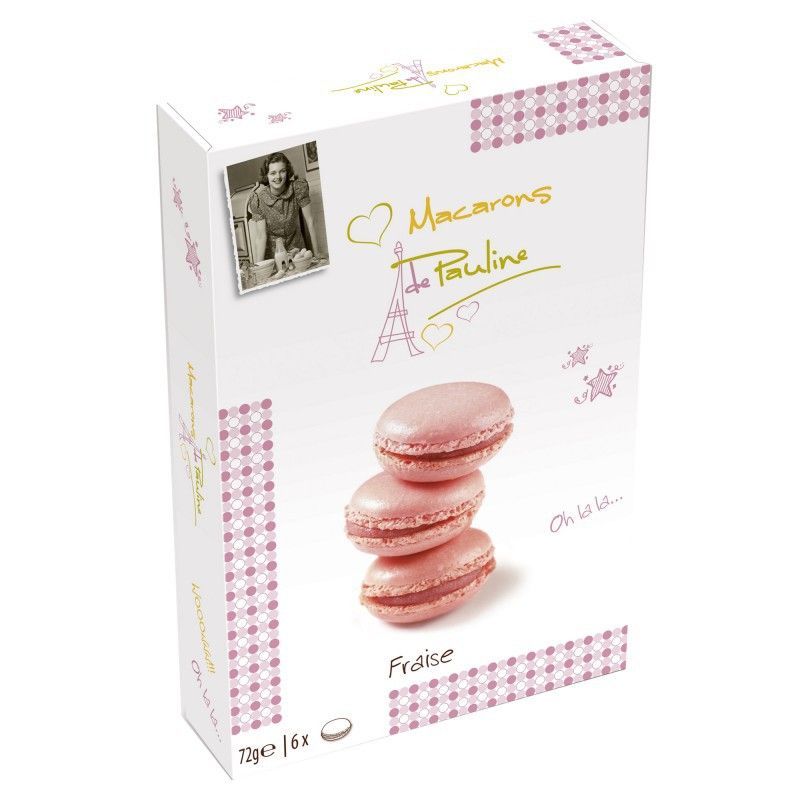 Macarons de pauline fresa 72 grs