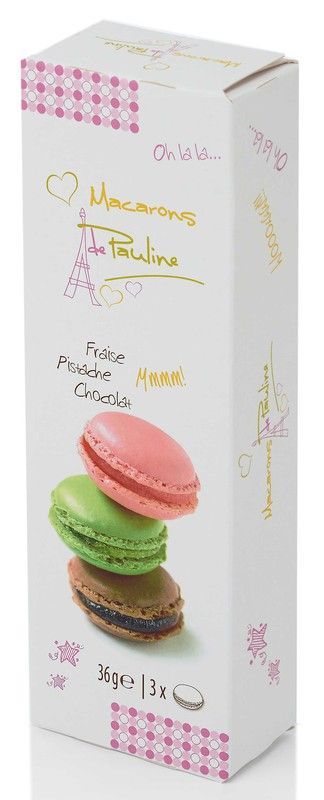Macarons de pauline mini caja surtido 36 grs