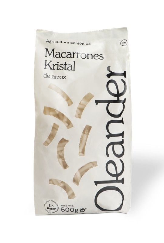 Macarrones Kristal De Arroz S/G Bio 500gr Oleander