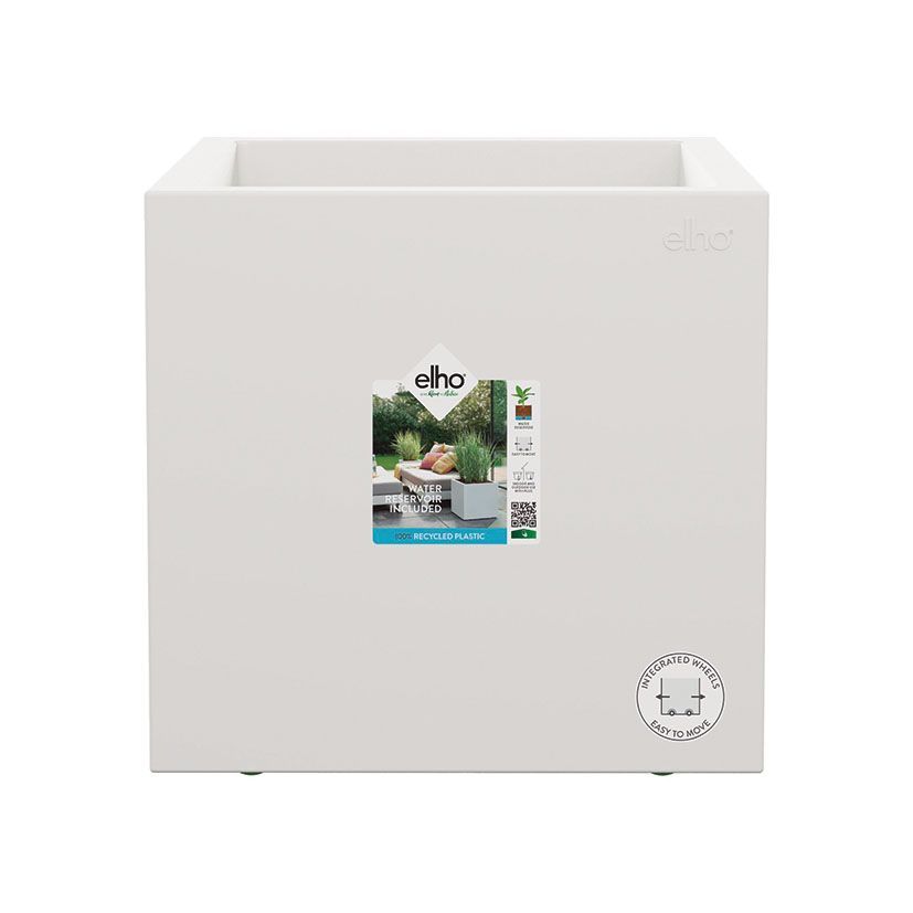 Maceta Cubo 40 Cm. Blanco