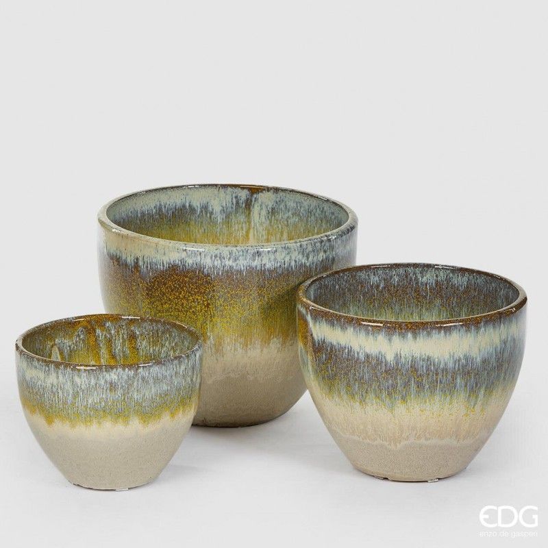 Maceta Glaze H23 D28 pequeño Multicolor