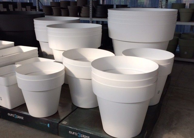 Maceta redonda plástico Mitu Pac