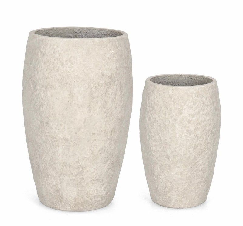 MACETERO MEILI ALTO BEIGE Ø27X41H