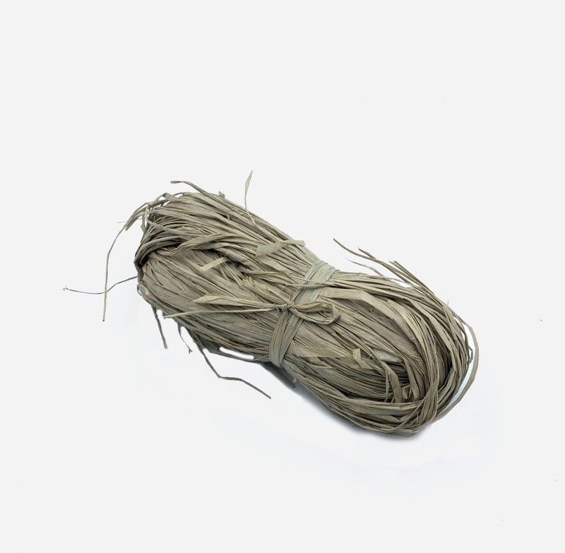 Madeja de rafia natural Extra Gris 50 gr