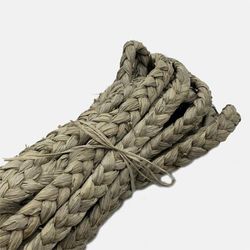 Madeja de rafia natural gris 15 mm 20 mtr