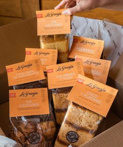 Magdalena Fibra Sin Azúcares Con Edulcorante Maltitol Sin Gluten La Granja 220 Grs