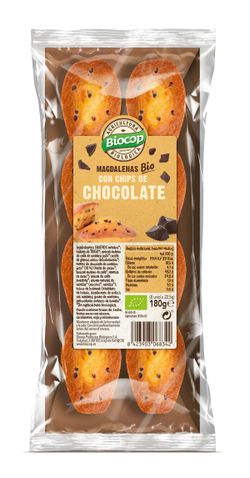 Magdalenas Chips Chocolate Biocop 180 G