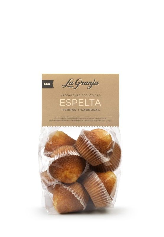 Magdalenas ecológicas de espelta 220g la granja