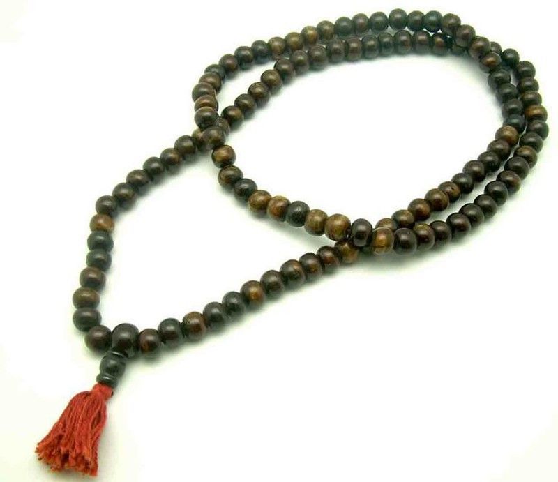 Mala Budista de hueso marrón