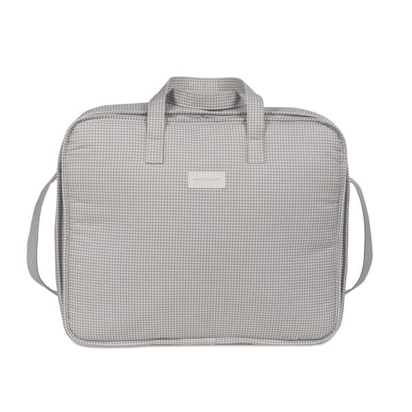 Maleta Pasito a Pasito Little Bloom Vichy Gris