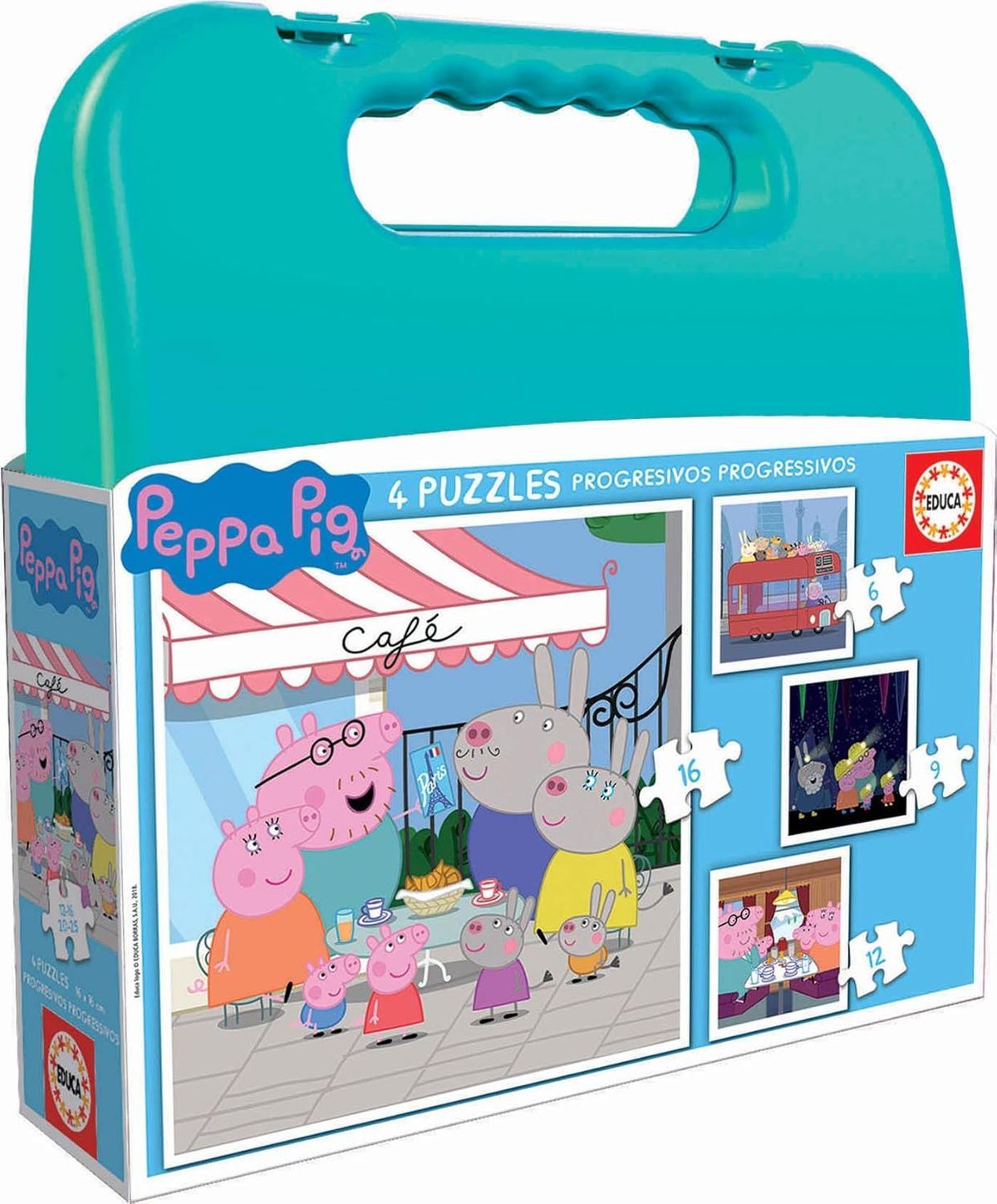 Maleta Puzzles Progresivos Peppa Pig