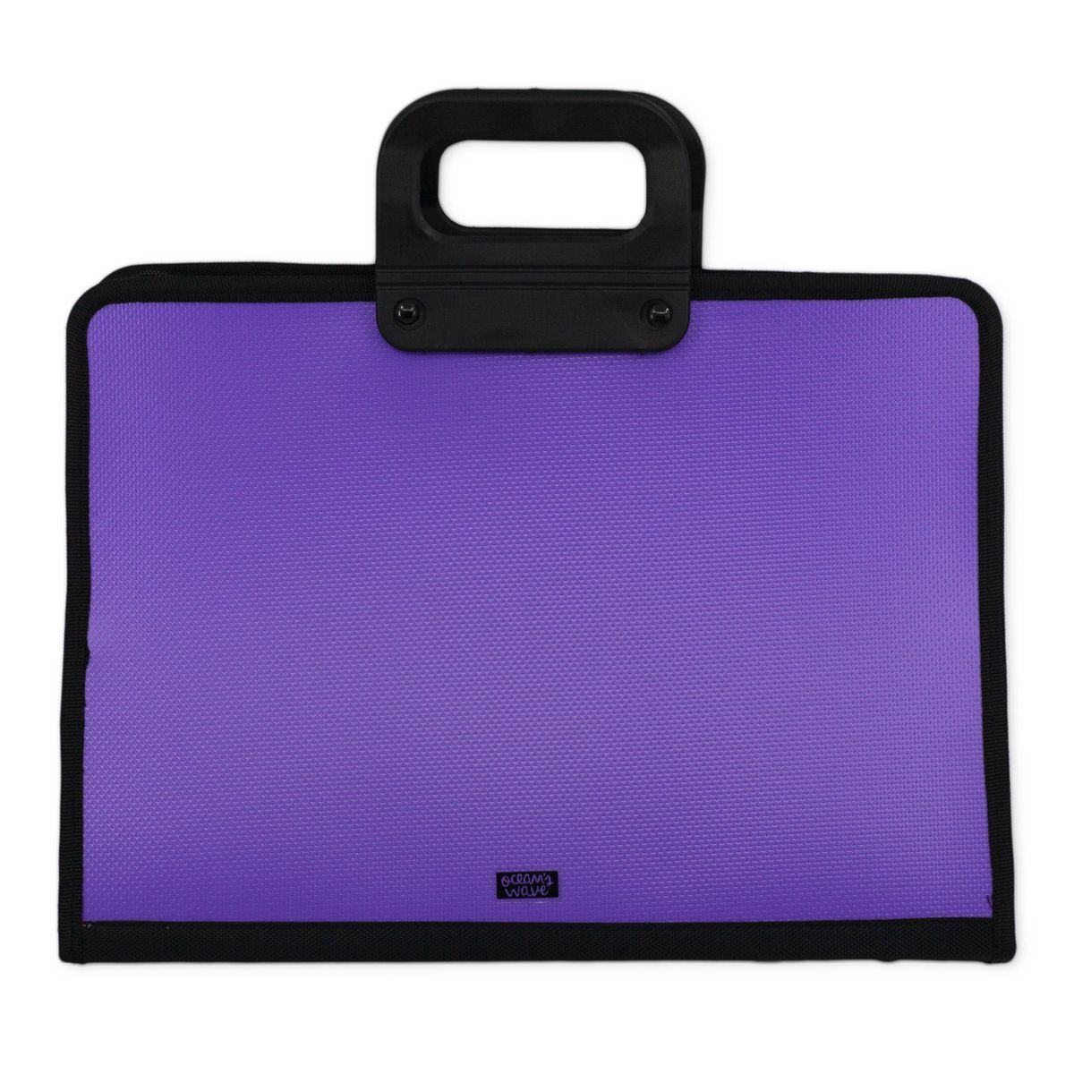 Maletín A3 con asa y cremallera Violeta Neón