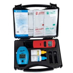 Maletín Checker Cloro Libre Hi701 Y Medidor Ph Hi98107 + Soluciones Calibración Y Reactivos