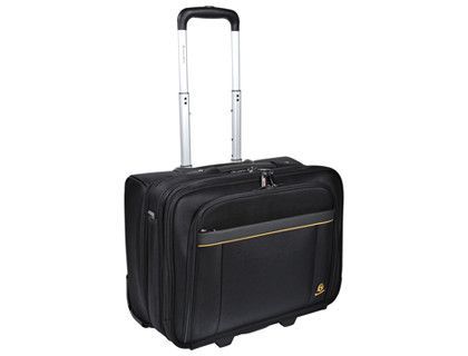 Maletin para portatil exacompta exactive hasta 15.6" con ruedas y asa telescopica negro 450x255x395