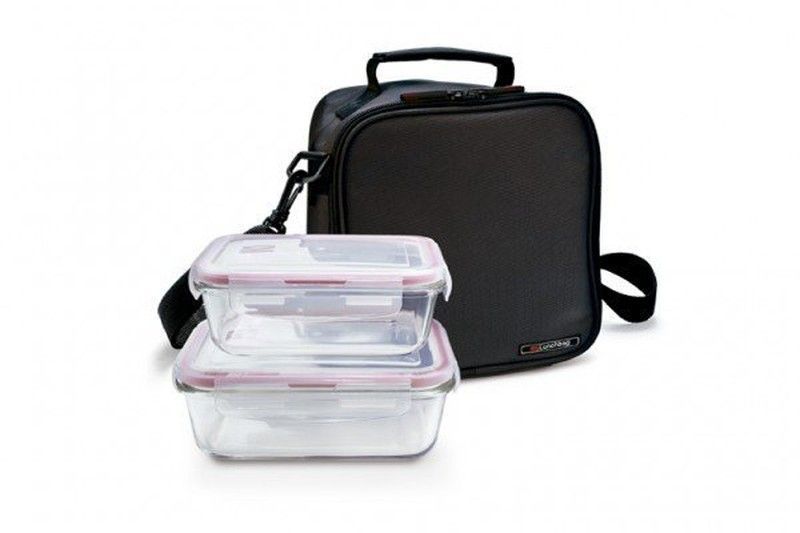 Maletin porta alimentos con hermeticos de cristal de iris