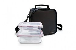 Maletin porta alimentos con hermeticos de cristal de iris