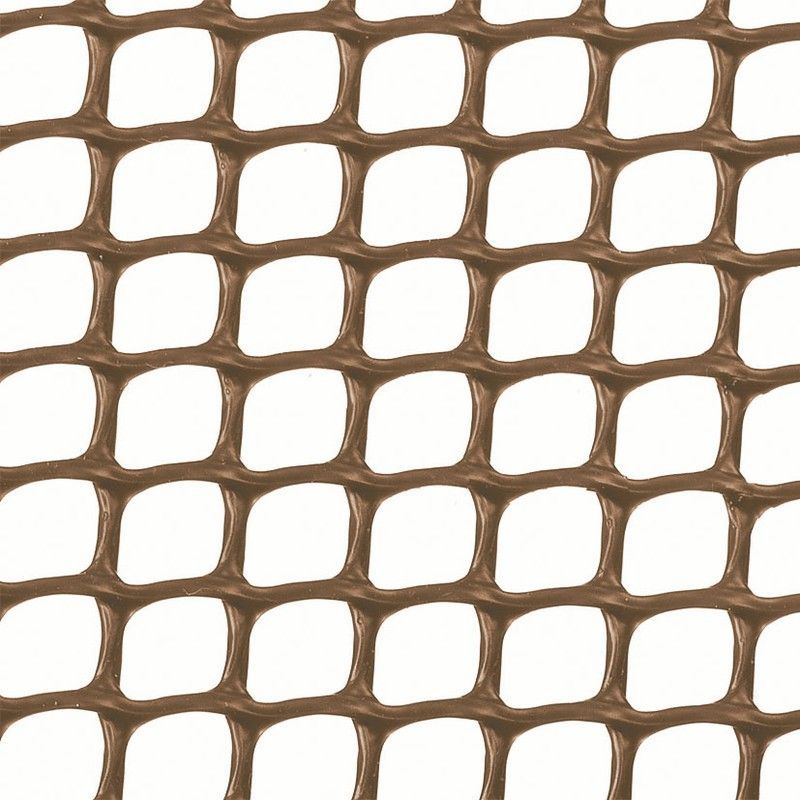 Malla Cuadrada 10x10 Marrón. 1x5 M