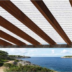 Malla de sombreo a medida 90% ocultación Blanco