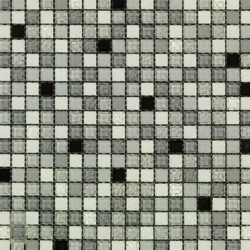 Malla Mosaico Cristal 30,1X30,Cm Ice Spa Anjasora