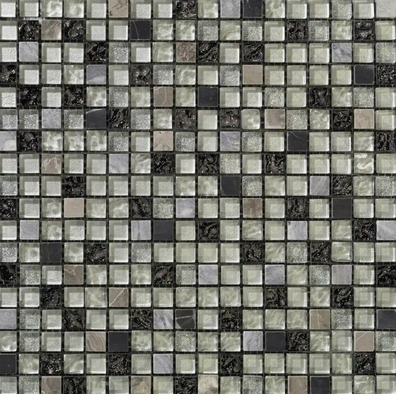 Malla piedra natural y cristal 30,1X30,1Cm Supernova Anjasora