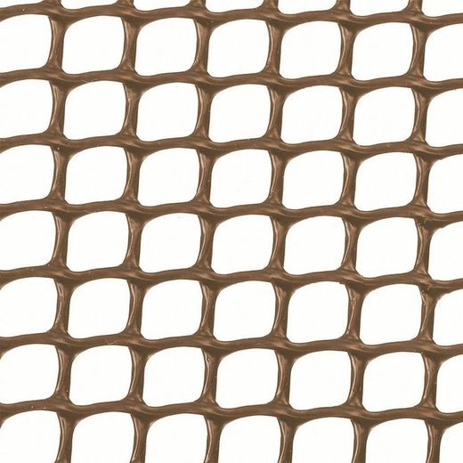 Malla plástica cuadrada INTERMAS Malla Cuadrada 10X10 Marrón. 1X5 M
