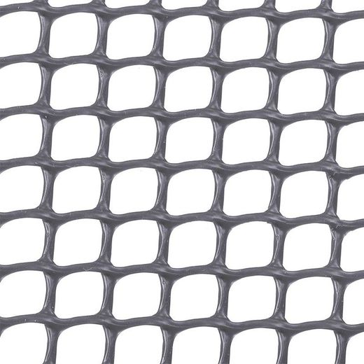 Malla plástica cuadrada INTERMAS Malla Cuadrada 10X10 Plata. 1X5 M