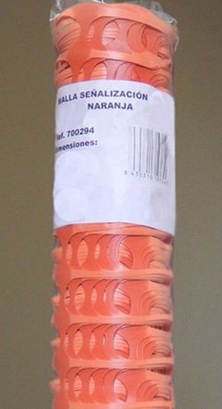 Malla Señalizacion Naranja