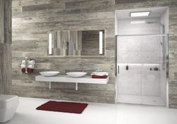 Mampara frontal de ducha 1 fijo+1 puerta corredera de 108 a 114 cm.