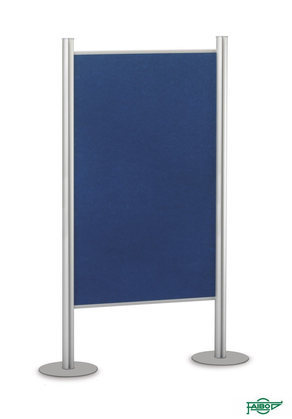 Mampara modular 2 caras de corcho tapizado azul 100X150 cm