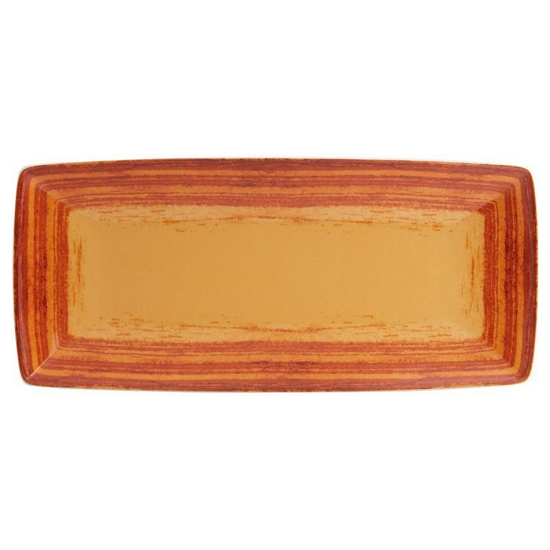 Mandarín fuente baguette 32 cm naranja