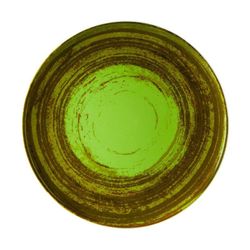 Mandarin llano redondo 28 cm verde oscuro