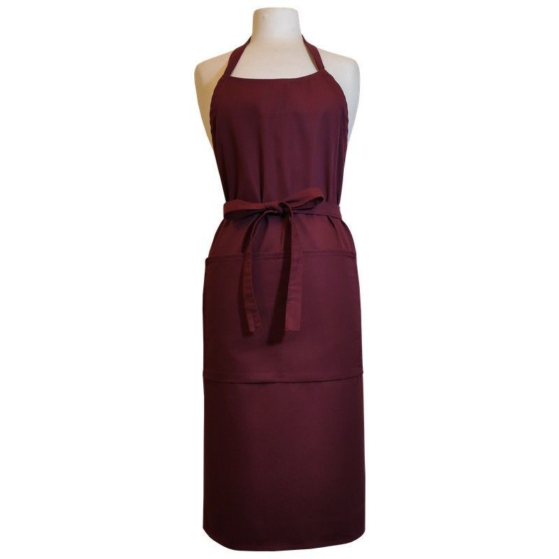 Mandil para artistas adulto completo burdeos