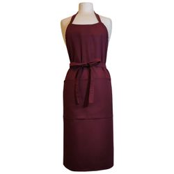 Mandil para artistas adulto completo burdeos