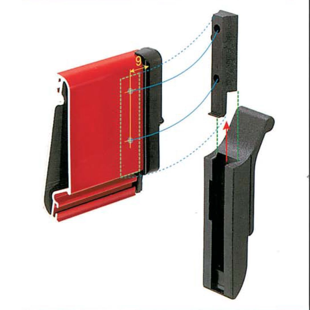 Mando palanca SL para orientación de lamas mallorquina (montaje directo sobre lama)