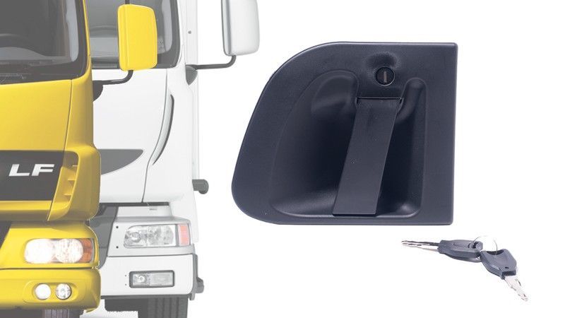 Maneta puerta cabina izquierda (lado conductor) con llave Daf, Renault