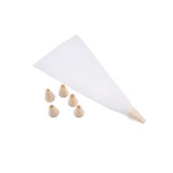 Manga pastelera silicona + 6 boquillas