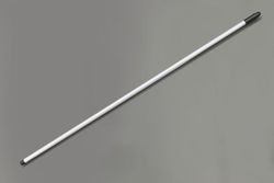 Mango aluminio anodizado plata 1,55 m pack 12uds