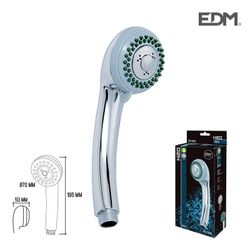 Mango de ducha - clasico - 3 funciones - cromado - edm