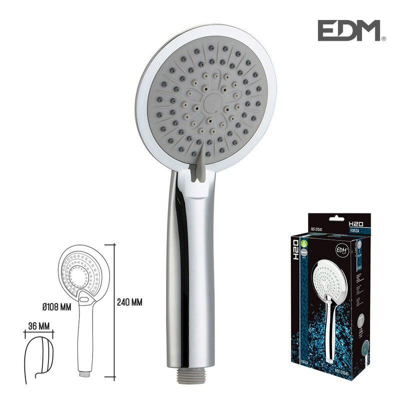 Mango de ducha - moderno - 3 funciones - cromado - edm