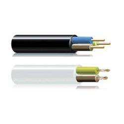 Manguera acrilica 2x1,5mm negra  euro/mts