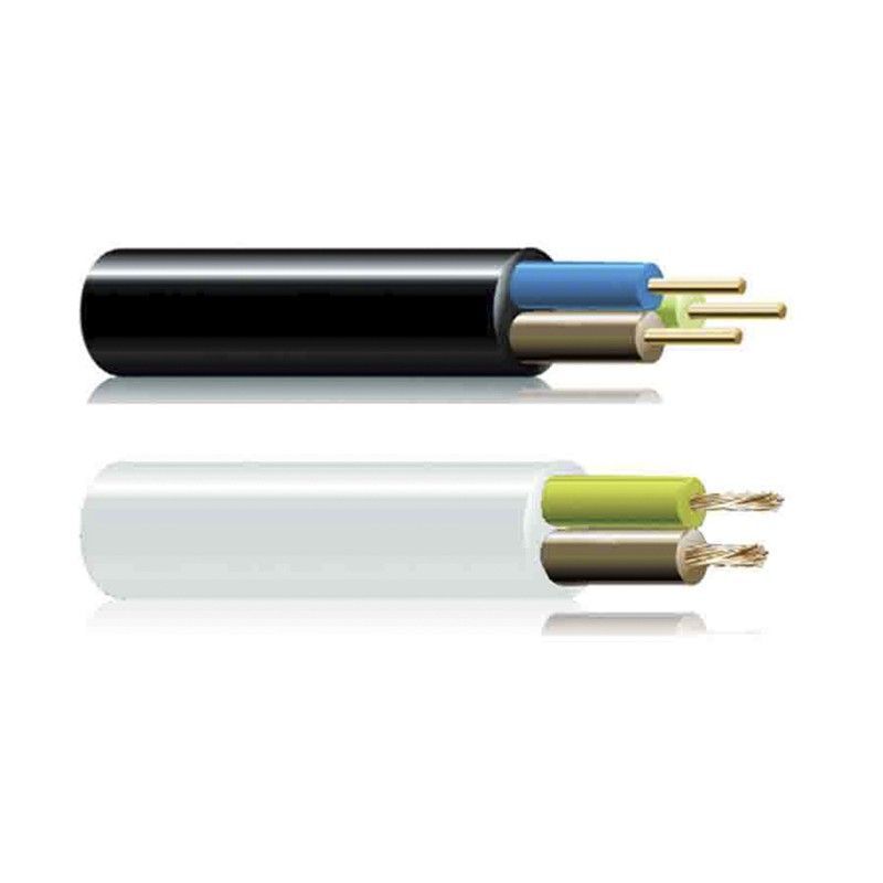 Manguera acrilica 2x2,5mm negra  euro/mts