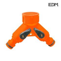 Manguito derivacion en "y" con dos llaves 3/4" (blister)