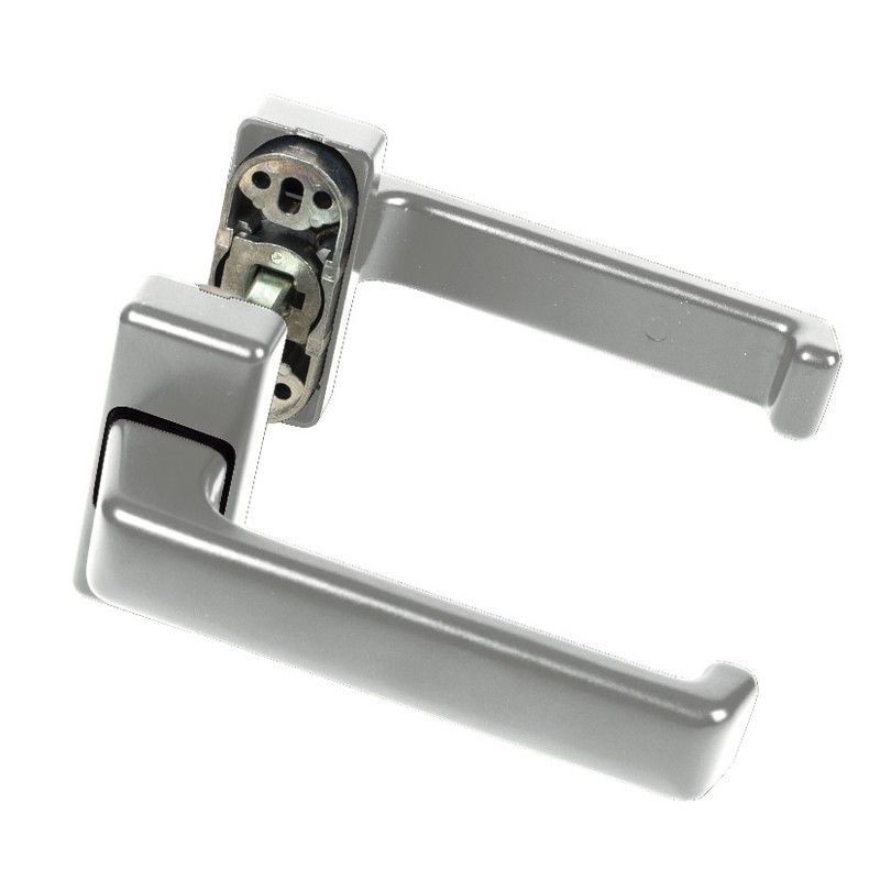 Manilla carpinterÇğa aluminio ALMA 2080. Manubrio Aluminio Lacado Plata M.2080.