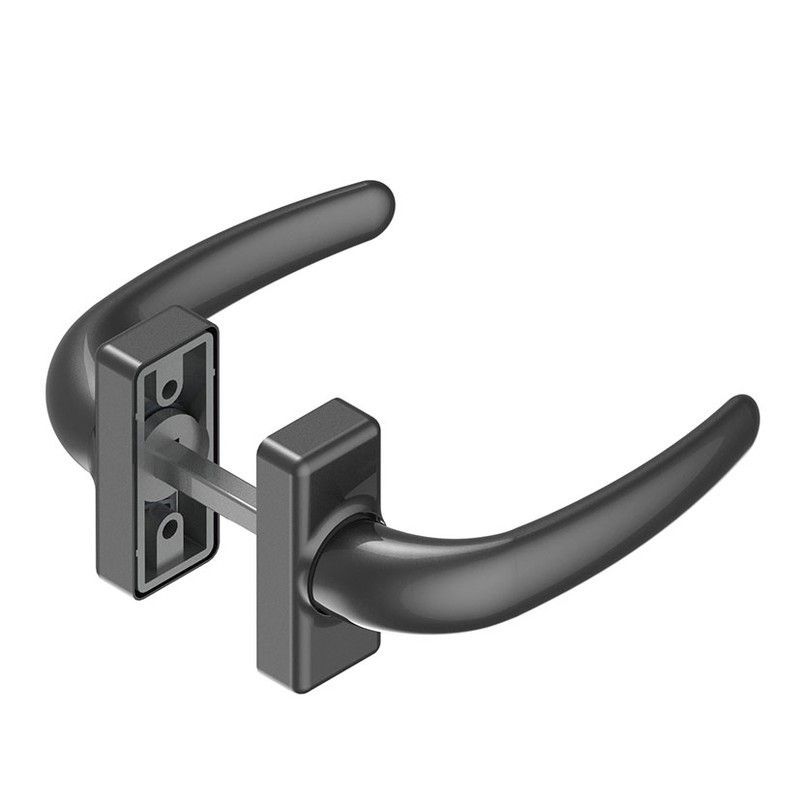 Manilla carpinterÇğa aluminio ALMA 6080 Manubrio Aluminio Negro. M. 6080