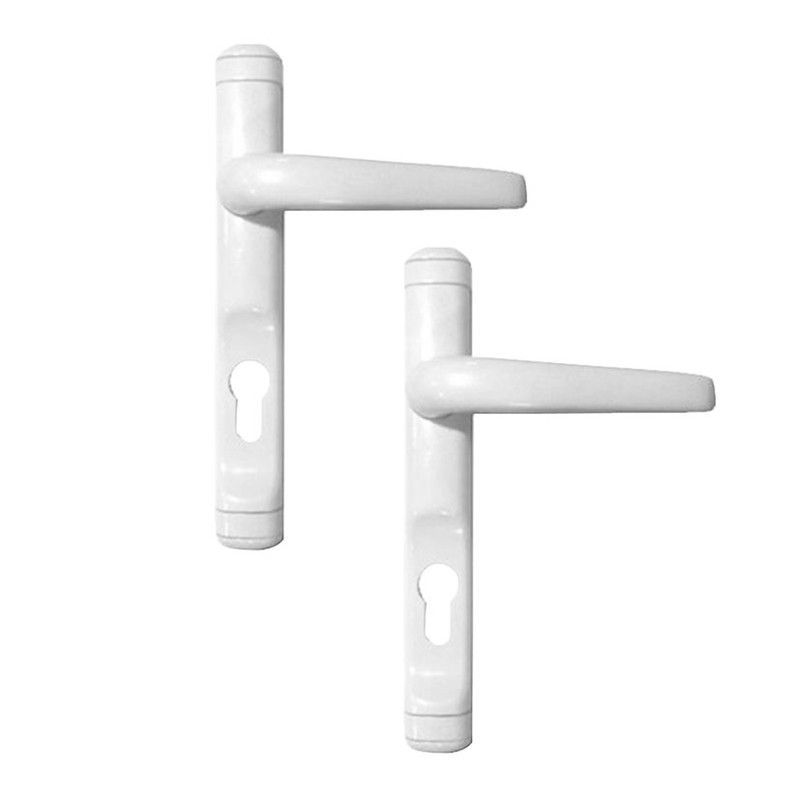 Manilla carpinterÇğa aluminio MICEL 6824. Juego Manilla 6824 C/B Aluminio Blanco