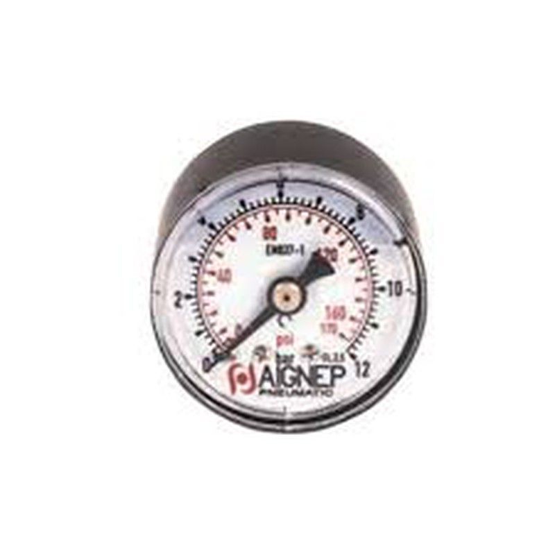 Manometro Con Rosca  Posterior 1/8, Material Plastico, Diametros 43 y 53 Milimetros, Referencia MP