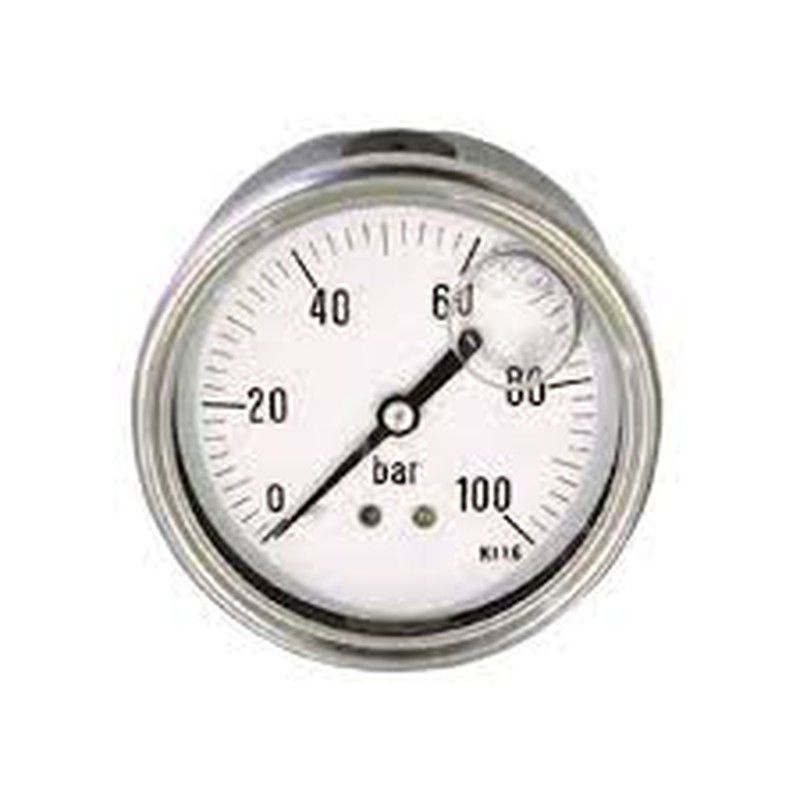 Manometro Con Rosca Posterior Con Glicerina Caja Inoxidable, Referencia MGP